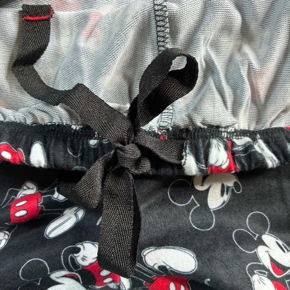 Disney The Original 1928 Mickey Mouse 2pc Pajama Set Size XL Black Red Stretch‎ - Picture 6 of 12